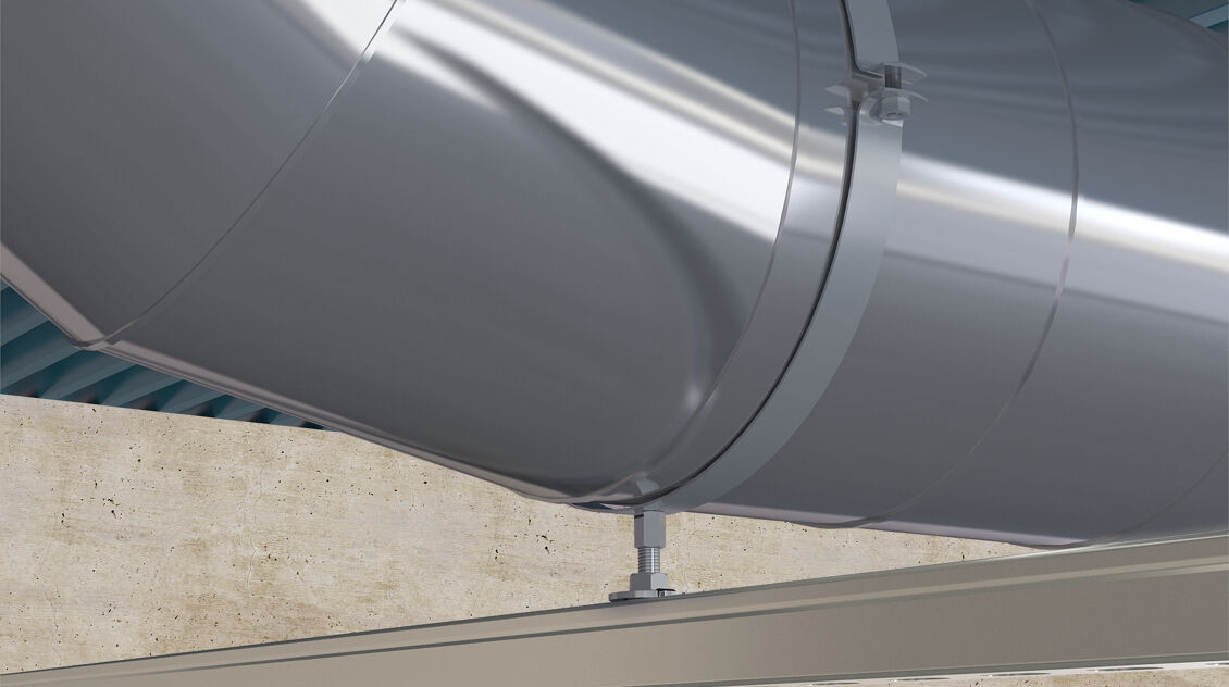 Хомут для вентиляционных каналов Fischer LGSN, оцинкованная сталь - фото