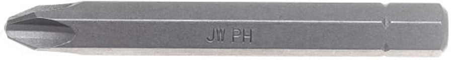 Бита ударная крестовая PH2 удлиненная 70 мм,  5/16" Jonnesway D270P2F, сталь S2 - фото