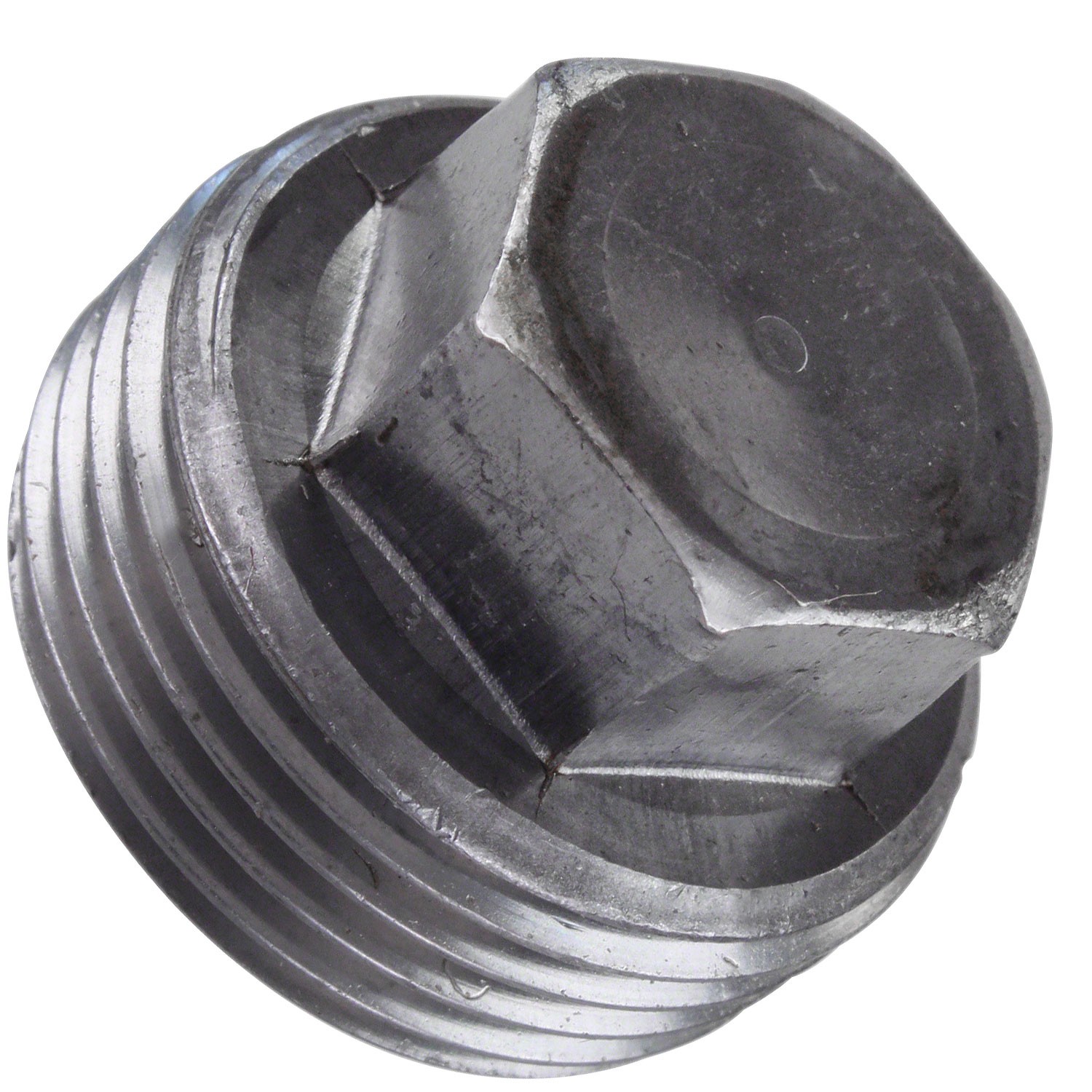 Пробка-заглушка резьбовая М18х1,5 коническая с шестигранной головкой DIN 909, сталь без покрытия - фото