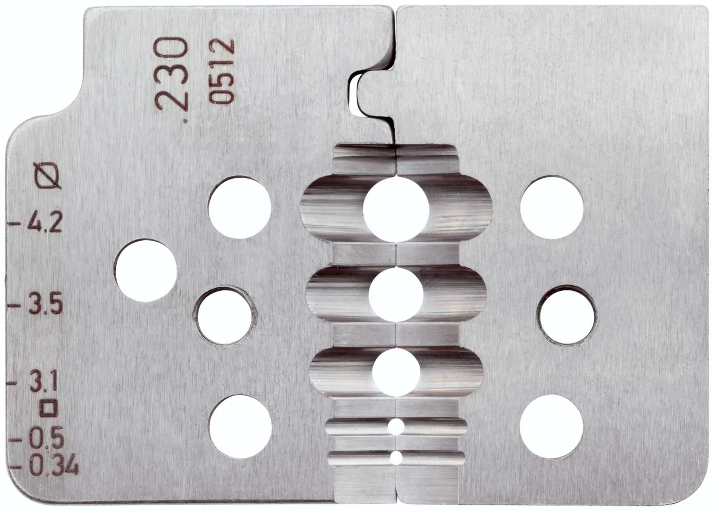Стриппер для шлангового провода ПВХ 5 гнёзд 0,34 - 4,2 мм² Rennsteig RE-7082303, воронёная сталь - фото
