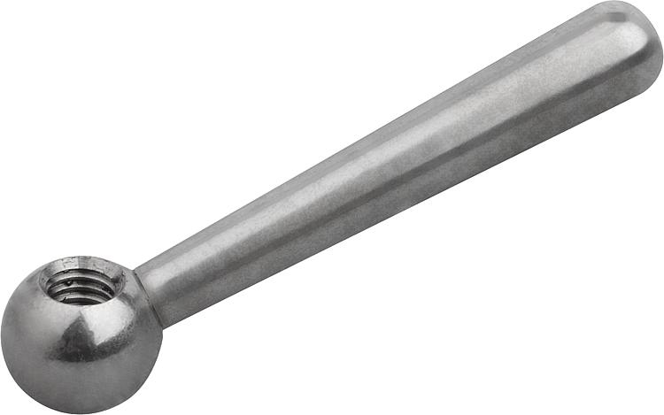 Ручка зажимная коническая М12 N100 DIN 99, нержавеющая сталь А2 - фото