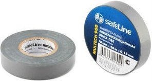 Изолента серо-стальная SafeLine Multech 911 ПВХ