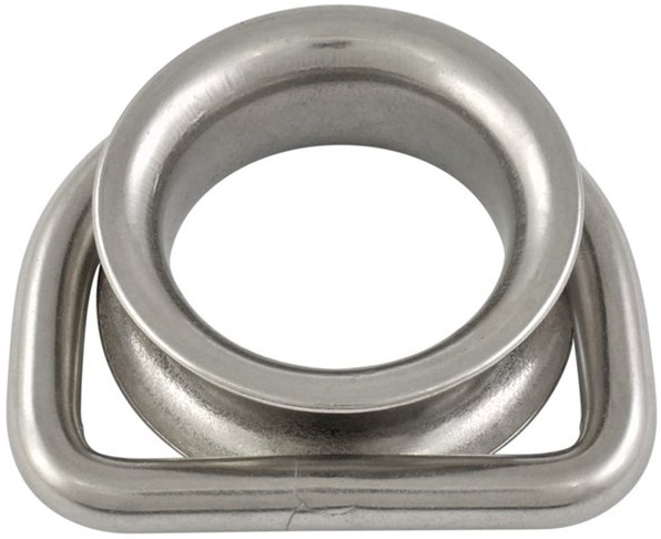 D-образное кольцо с коушем 6 мм 815012, нержавеющая сталь А4 - фото