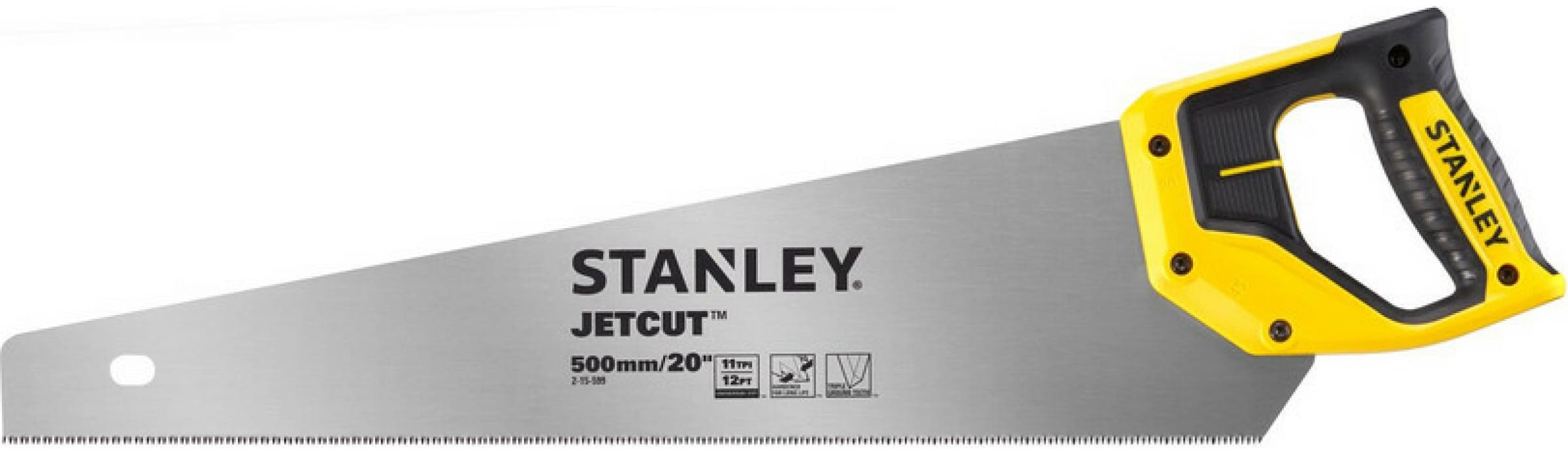 Ножовка по дереву с мелким зубом 500 мм STANLEY Jet-Cut 2-15-599 - фото