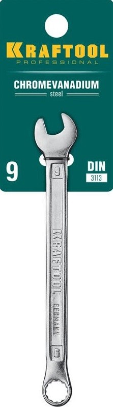 Комбинированный гаечный ключ 9 мм, KRAFTOOL 27079-09 - фото