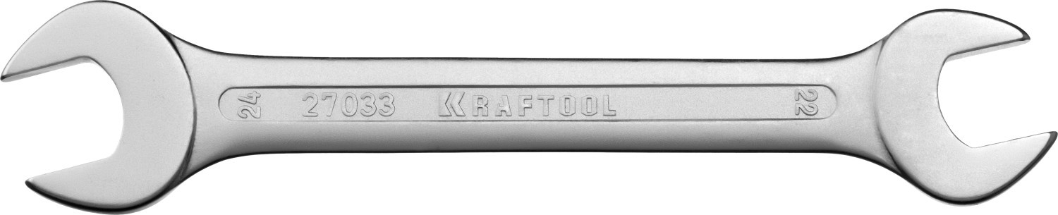 Рожковый гаечный ключ 22 х 24 мм, KRAFTOOL 27033-22-24 - фото