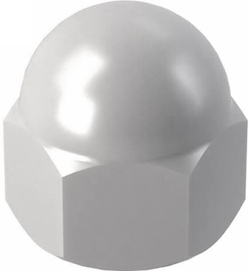 Пластиковая заглушка М7 для гаек и болтов S=11, шестигранная, белая - фото