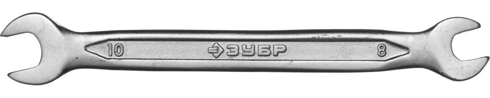 Рожковый гаечный ключ 8 x 10 мм, ЗУБР 27010-08-10 - фото