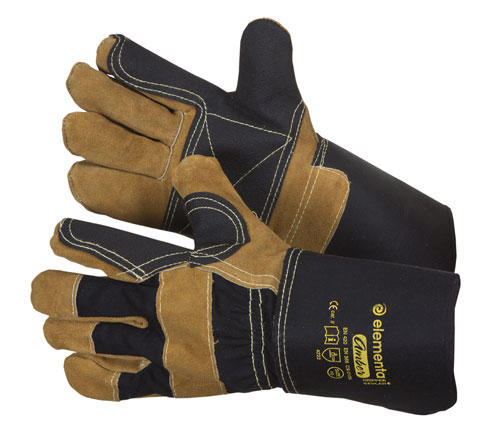 Перчатки рабочие кожаные ELEMENTA EXPERT GRIPPER KEVLAR® размер 11 - фото
