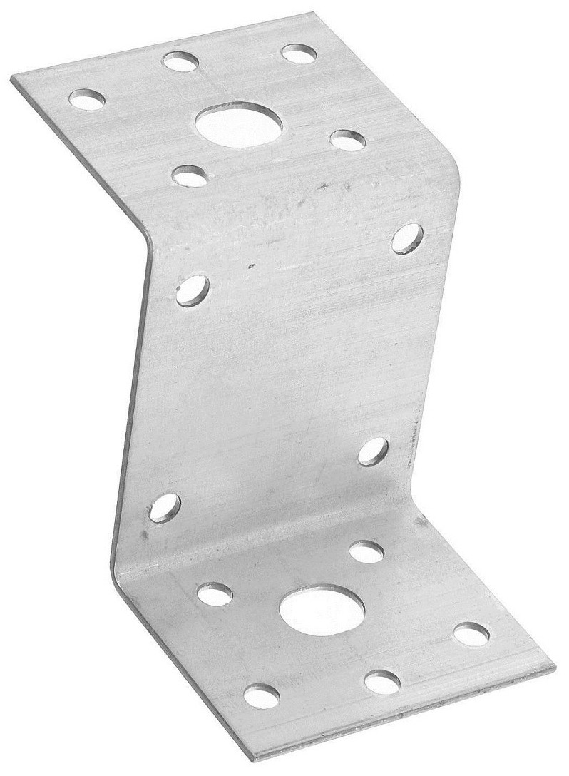 Уголок крепежный Z-образный KUZ СПК, оцинкованная сталь - фото