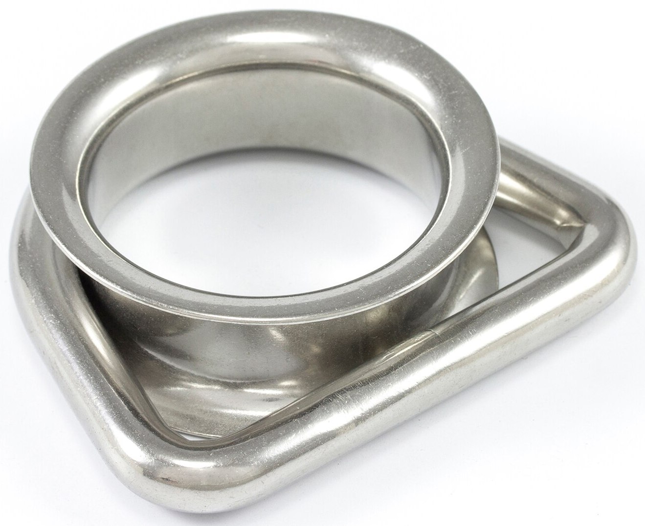 D-образное кольцо с коушем 815012, нержавеющая сталь А4 - фото