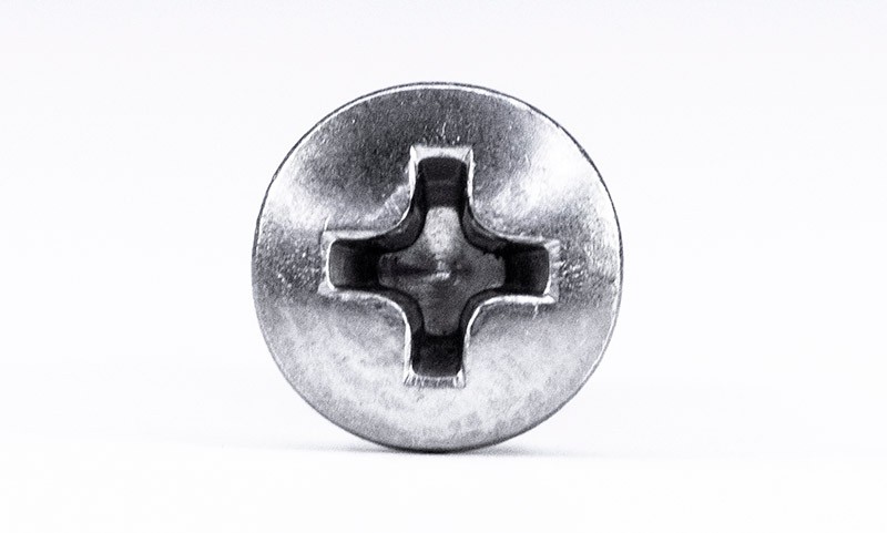Винт с полупотайной головкой и крестообразным шлицем DIN 966 (ISO 7047), нержавеющая сталь А4 - фото
