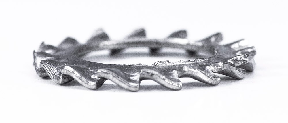 Шайба стопорная с зубьями DIN 6798A, нержавеющая сталь 1.4310 (А2) - фото