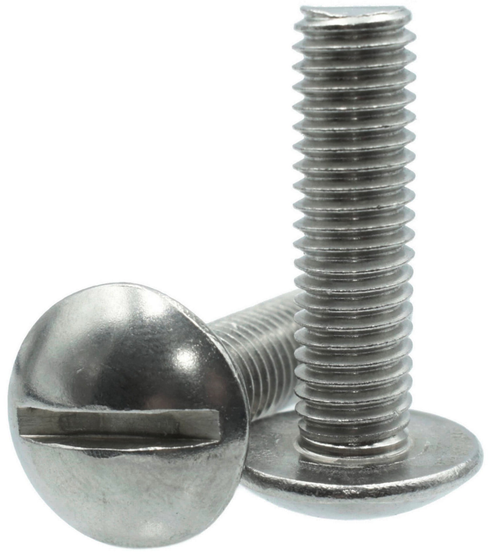 Винт с полукруглой головкой и прямым шлицем NF E 27-128 (art 9056), нержавеющая сталь А2 - фото