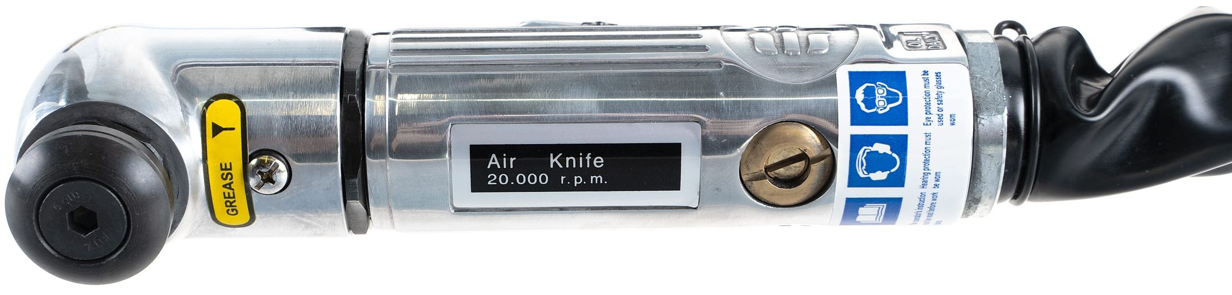 Набор инструмента: нож пневматический со сменными лезвиями Jonnesway JAT-6441K, 4 предмета - фото