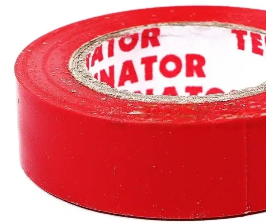 Изолента красная ПВХ 0,13 мм, 15 мм, 10 м Terminator IZ 1510R - купить ...