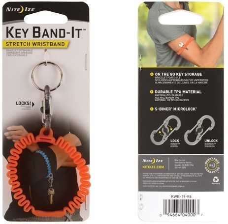 Брелок для ключей на запястье Nite Ize KeyBand-It KWB-19-R6 (оранжевый) - фото