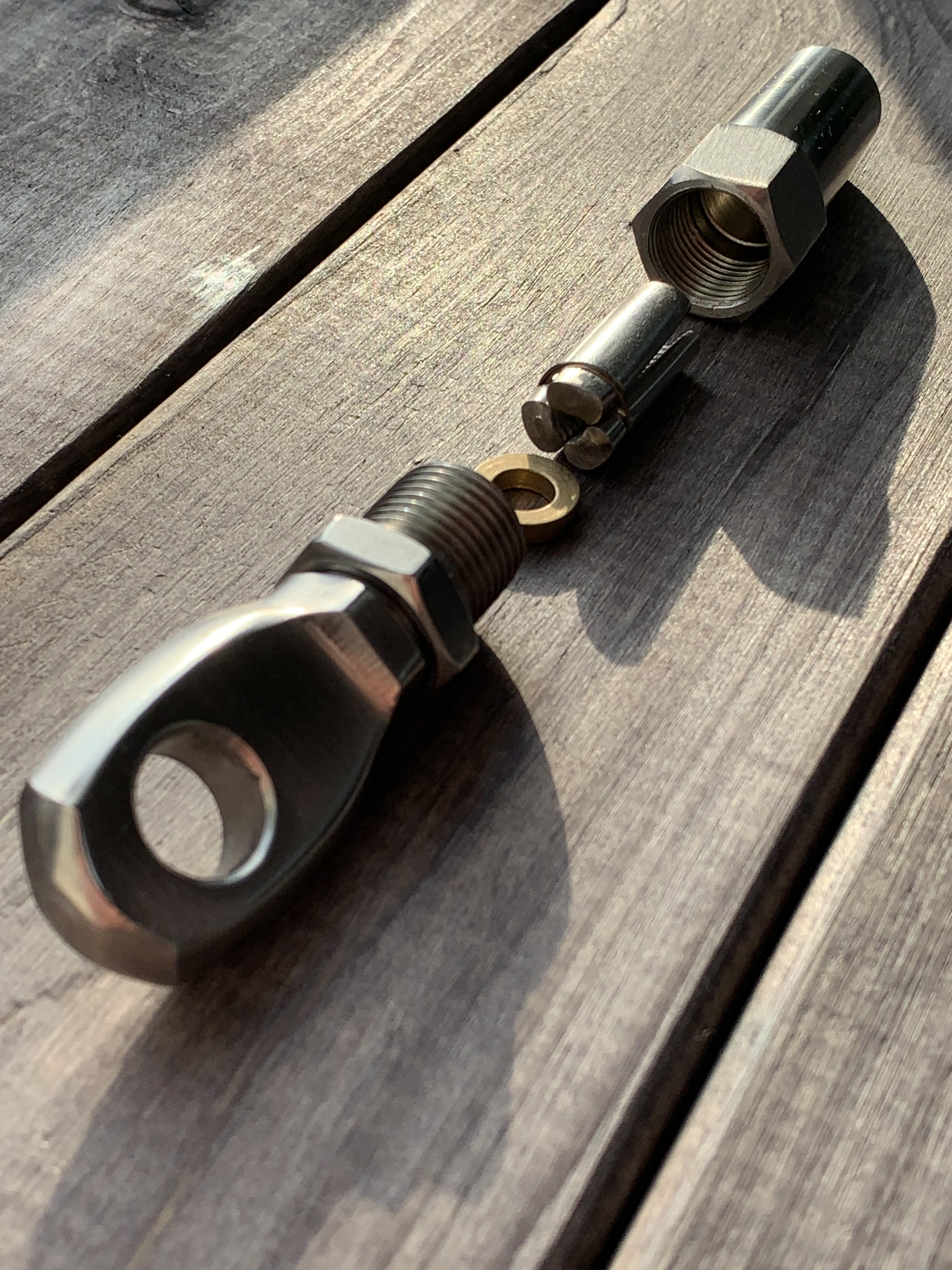 Цанговый зажим с кольцом 6 мм 8403, нержавеющая сталь А4 - фото