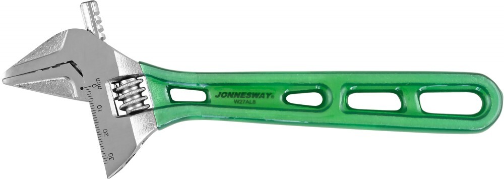 Ключ разводной с облегчённой рукояткой, 0-38 мм, L-200 мм DIN 3117 Jonnesway W27AL8 - фото