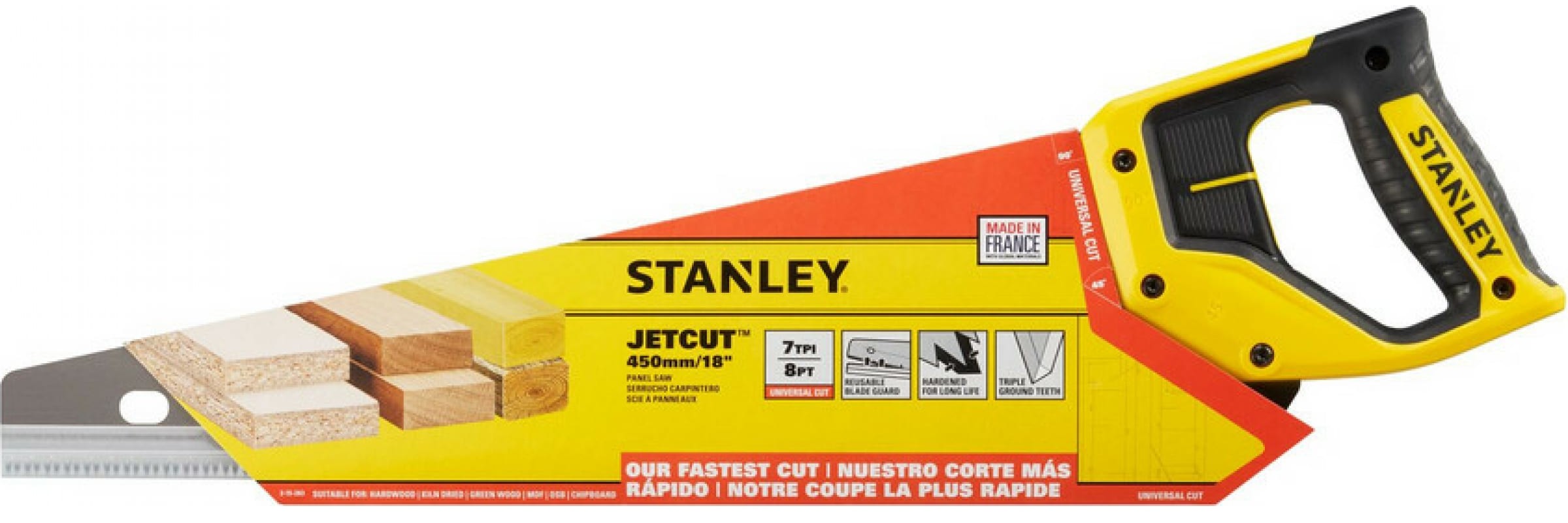 Ножовка по дереву 450 мм STANLEY Jet-Cut SP 2-15-283 - фото
