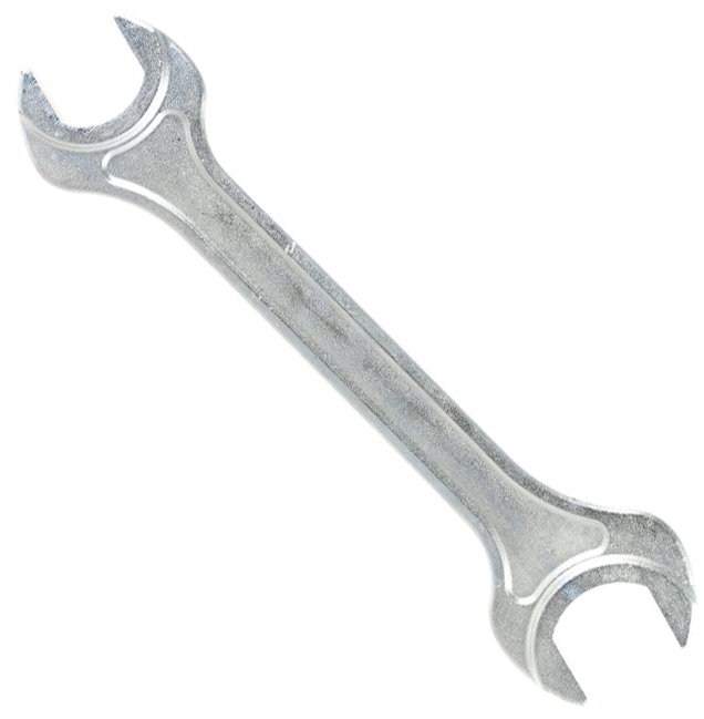 Ключ гаечный с открытым зевом двусторонний 14х17 мм Волжский инструмент 2802052, оцинкованная сталь - фото