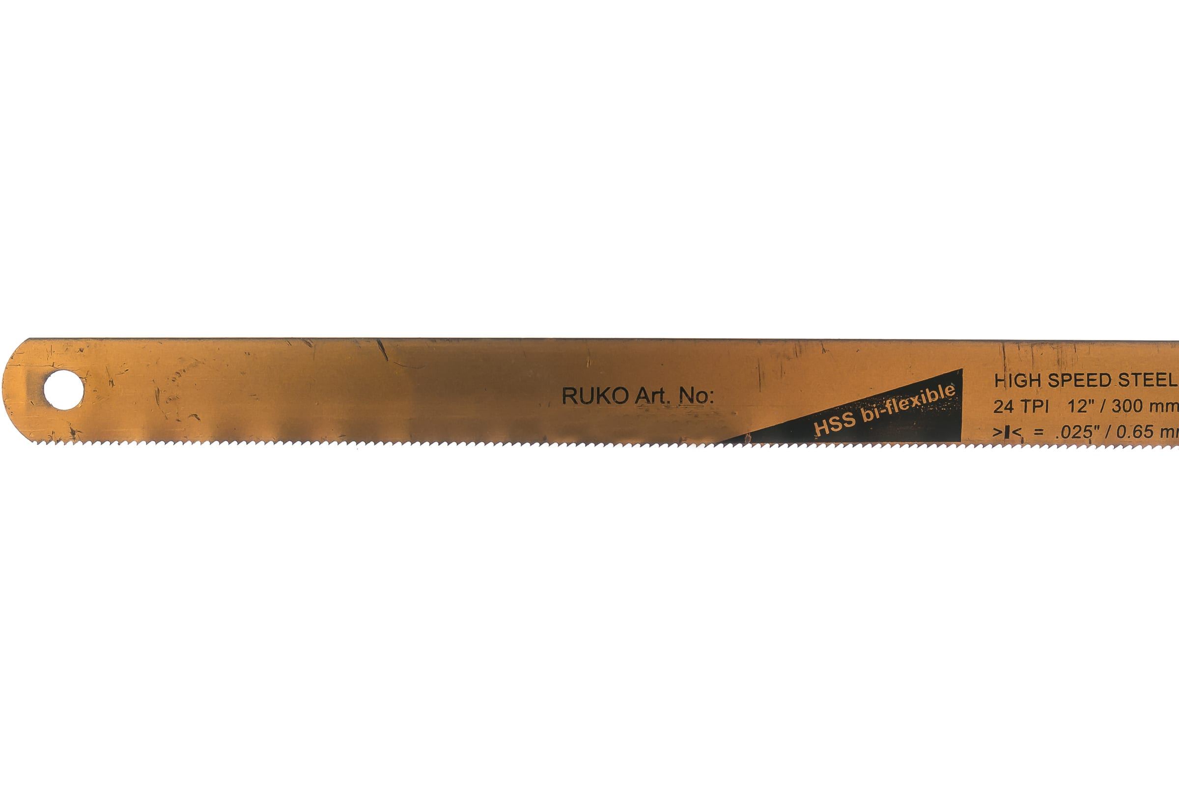 Полотно ножовочное по металлу 300 мм HSS bi-flexible RUKO - фото