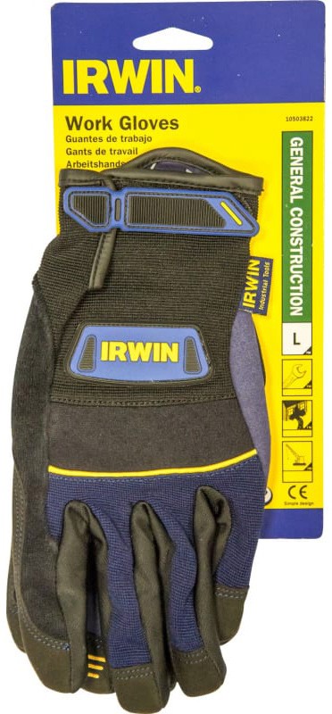 Перчатки для ремонтно-строительных работ IRWIN 10503822, размер L - фото