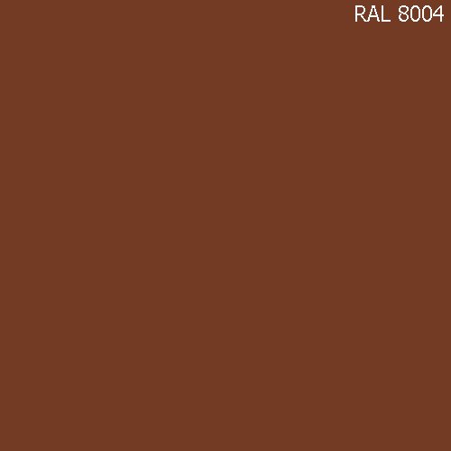 Алкидная спрей-эмаль TEKNOS 520 мл/400 гр, RAL 8004 (Медно-коричневый) - фото