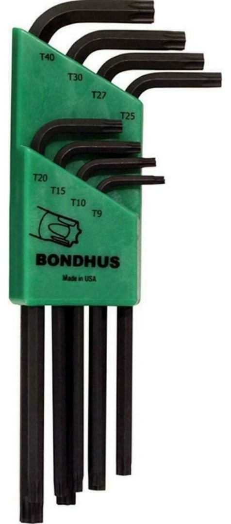 Набор ключей TORX (Т9-Т40), Bondhus ProGuard 31834, 8 штук