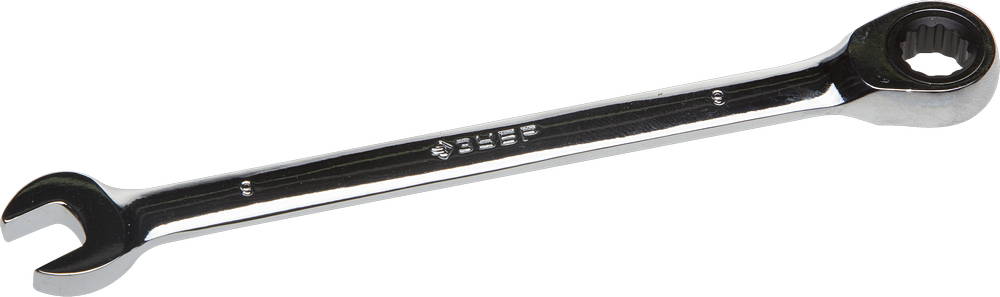 Комбинированный гаечный ключ трещоточный 9 мм, ЗУБР 27074-09 - фото
