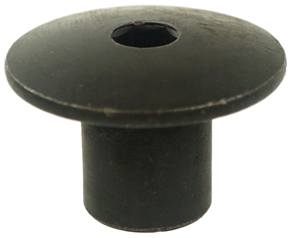 Гайка Эриксона с полукруглой головкой М8х16 мм SW5, черный цинк - фото
