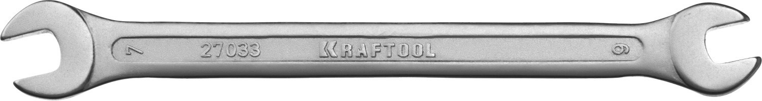 Рожковый гаечный ключ 6 х 7 мм, KRAFTOOL 27033-06-07 - фото