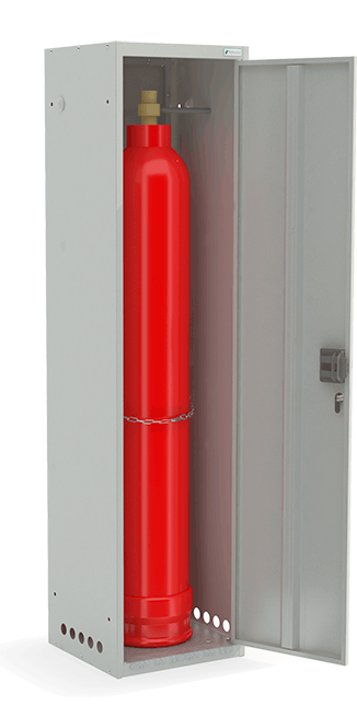 Шкаф для газовых баллонов 1631/400/385 мм, Металл-завод ШГР 40-1-4 - фото