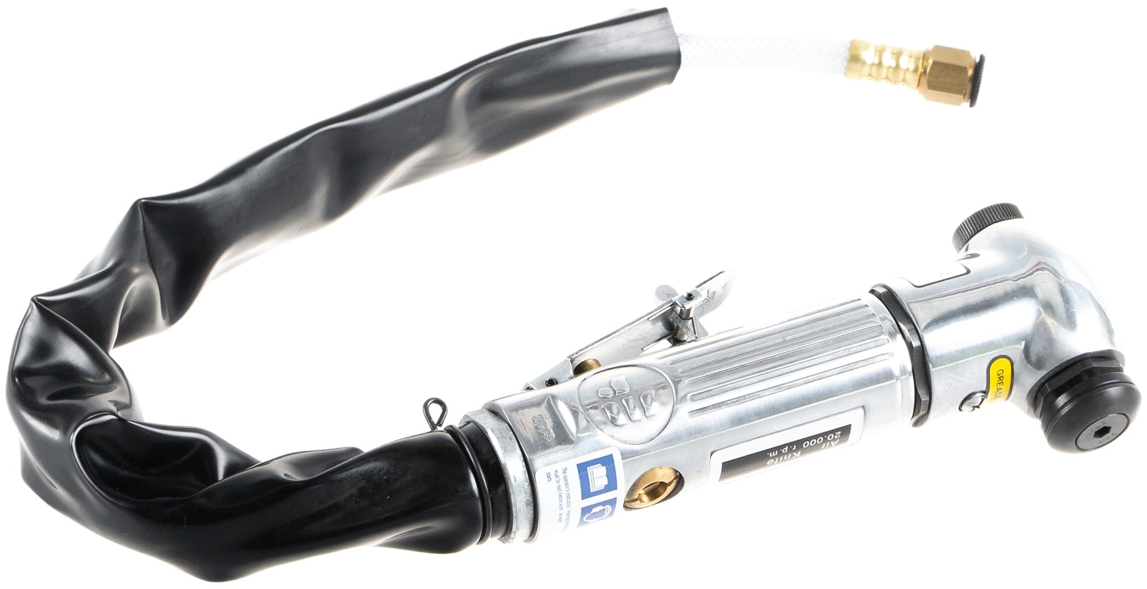 Набор инструмента: нож пневматический со сменными лезвиями Jonnesway JAT-6441K, 4 предмета - фото