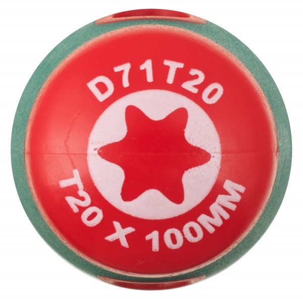 Отвертка TORX T20х100 мм Jonnesway ANTI-SLIP GRIP D71T2