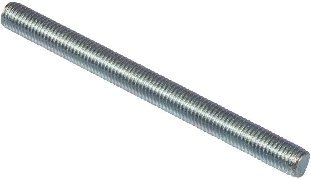 Шпилька резьбовая (штанга) Fischer G DIN 976, класс прочности 4.8, оцинкованная сталь - фото