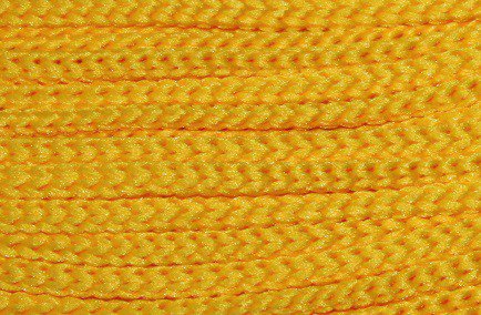 Шнур полипропиленовый 4 мм, плетеный с сердечником (желтый) - фото