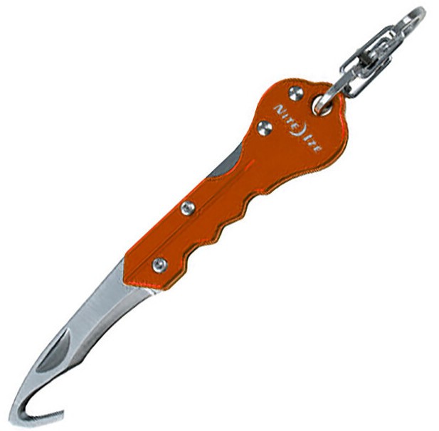 Нож-брелок Nite Ize DoohicKey Hook Knife KMTC-19-R7, оранжевый - фото