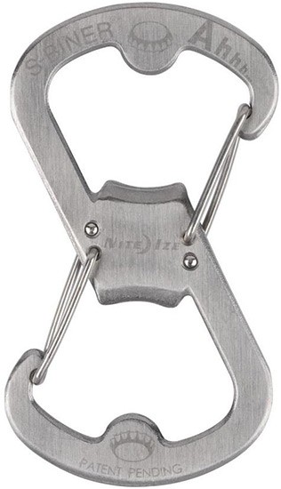 Карабин-открывалка Nite Ize Ahhh SBO-03-11, серебристый, нержавеющая сталь - фото