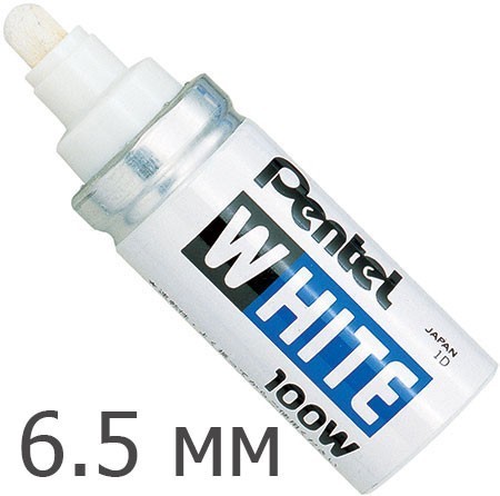 Промышленный маркер 6,5 мм Pentel X100W, белый - фото