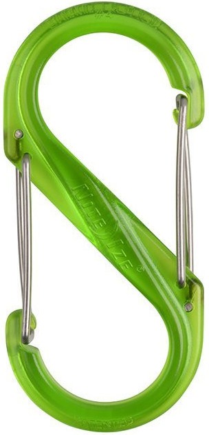 Карабин пластиковый универсальный Nite Ize S-Biner SBP4-03-17T, размер 4, зеленый - фото