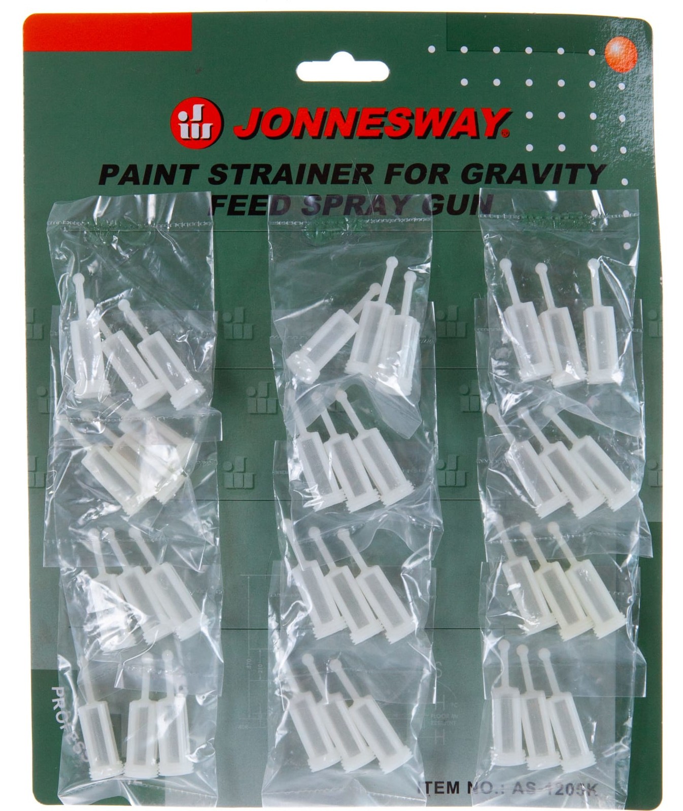 Комплект фильтров Jonnesway AS-1205K для краскопульта  - фото