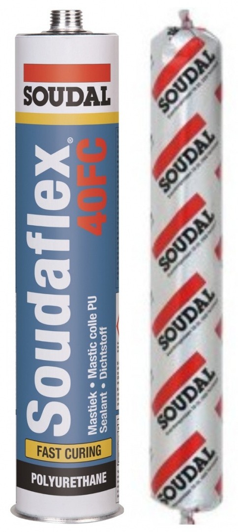 Клей-герметик полиуретановый быстроотверждающийся Soudal Soudaflex 40FC - фото
