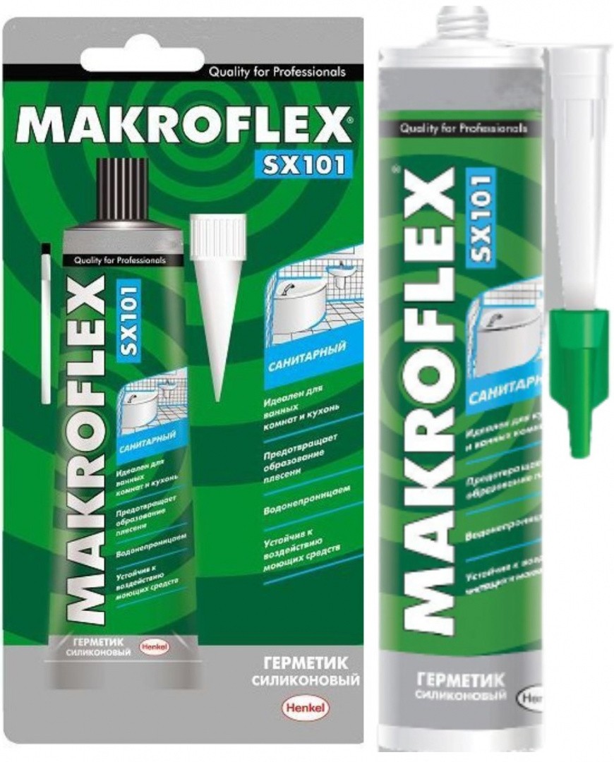 Герметик силиконовый санитарный Makroflex SX 101 - фото