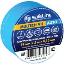 Изолента SafeLine Multech 911 19/5 (синяя) - фото