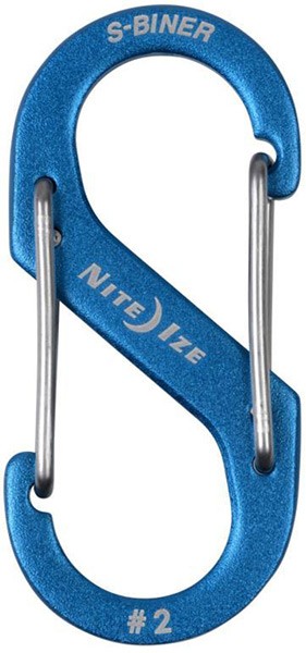 Карабин алюминиевый Nite Ize S-Biner SBA2-03-R6, размер 2, синий - фото