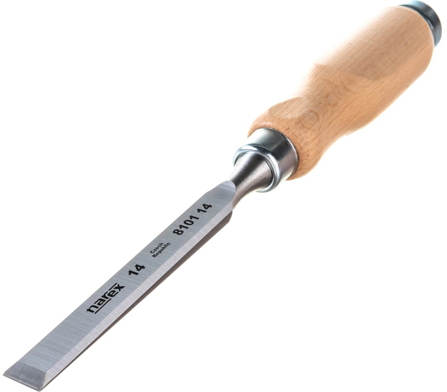 Стамеска плоская с деревянной ручкой 14 мм Narex Wood Line Profi 810114 - фото