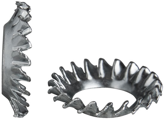 Шайба коническая стопорная с зубьями DIN 6798V, нержавеющая сталь 1.4310 (А2) - фото