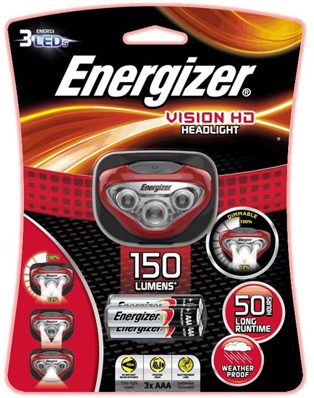Налобный фонарь Energizer Headlight Vision HD 150 lumens - фото