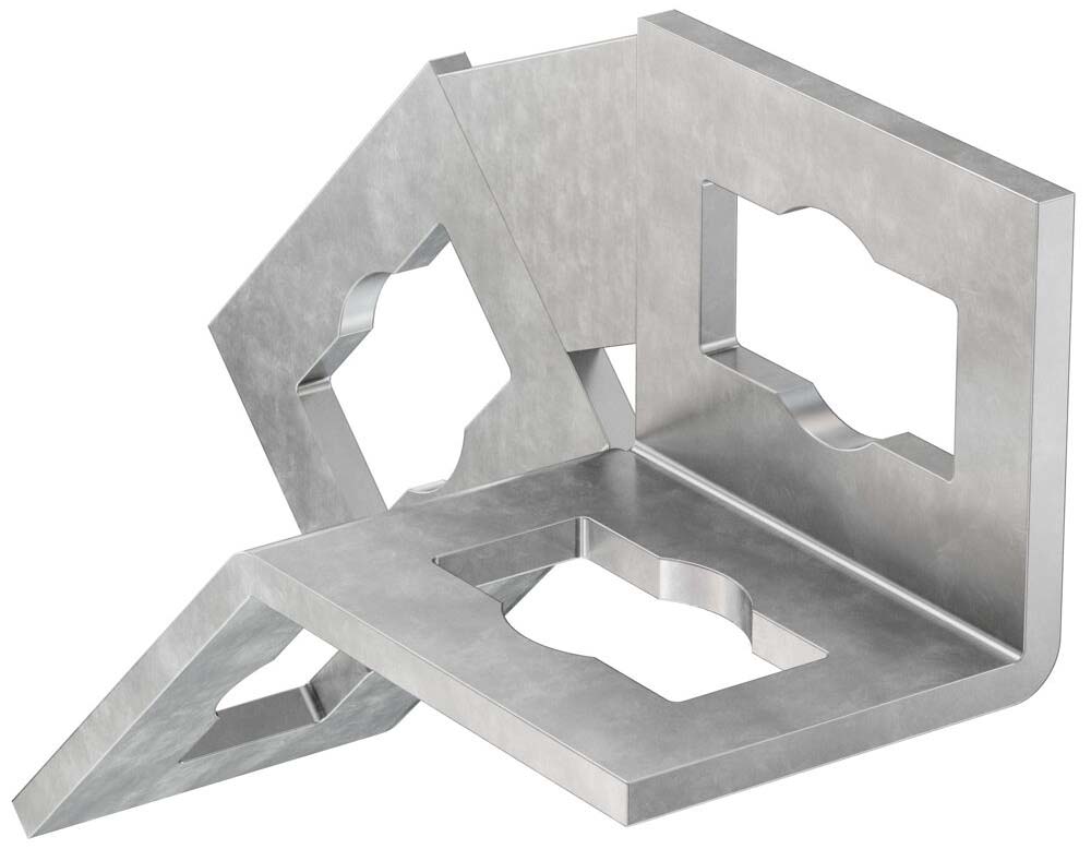 Универсальный уголок для профиля FUS Fischer PUWS, горячеоцинкованная сталь - фото